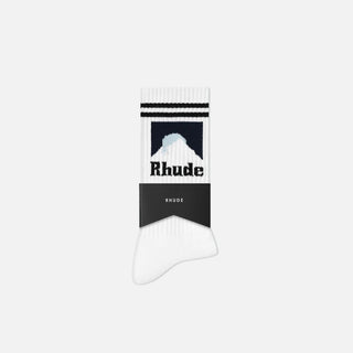 MOONLIGHT SOCK - WHITE / NAVY