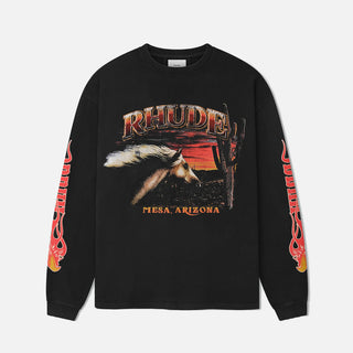MESA STALLION LS TEE - VINTAGE BLACK