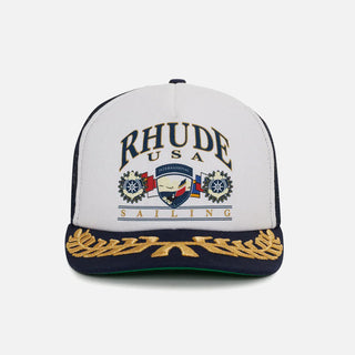 USA SAILING ICON TRUCKER HAT - NAVY / WHITE