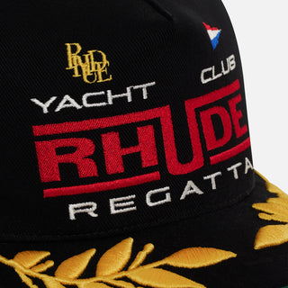 REGATTA CLUB HAT - BLACK / RED