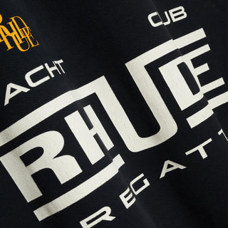 RHUDE REGATTA CLUB HOODIE - VINTAGE BLACK