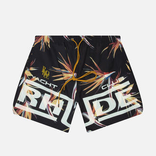 RHUDE REGATTA CLUB HAWAIIAN SWIM SHORT - MULTI / WHITE