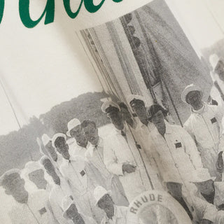 VIRGIN ISLANDS SCRIPT TEE - VINTAGE WHITE / BLACK / GREEN