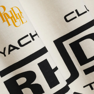 RHUDE REGATTA CLUB TEE - VINTAGE WHITE / BLACK