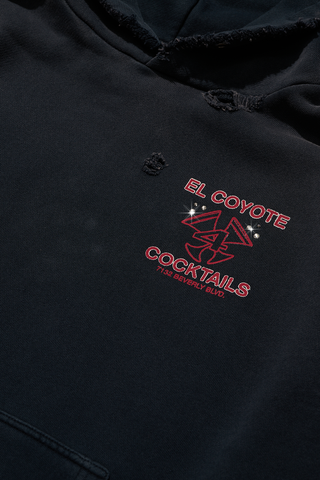 VALLEY OF DOLLS HOODED SWEATSHIRT - BLACK