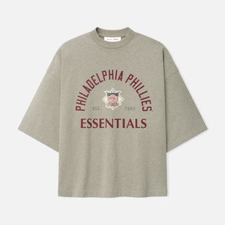 PHILLIES NL MERCH TEE - SEAL HEATHER