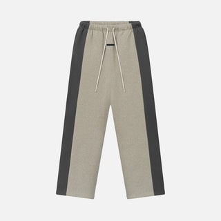 PANELLED LOUNGE PANT - SEAL HEATHER / IRON GREY