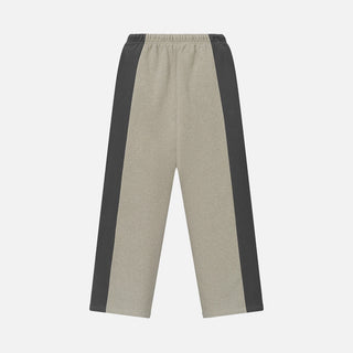 PANELLED LOUNGE PANT - SEAL HEATHER / IRON GREY
