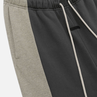 PANELLED LOUNGE PANT - SEAL HEATHER / IRON GREY