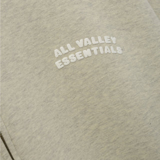 90S FULL ZIP HOODIE - WASHED VAINLLA HEATHER