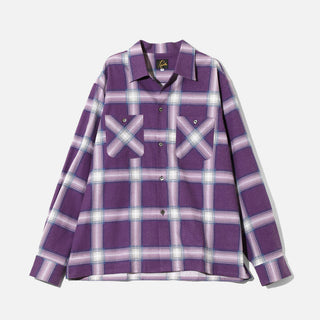 ONE-UP SHIRT - PRINTED FLANNEL/PLAID - PURPLE