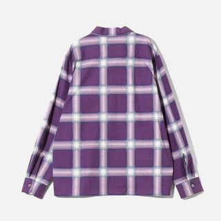 ONE-UP SHIRT - PRINTED FLANNEL/PLAID - PURPLE