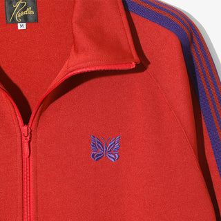 TRACK JACKET POLY SMOOTH - RED