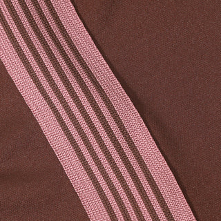 NARROW TRACK PANT POLY SMOOTH - BROWN