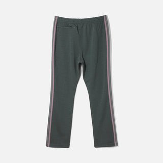 NARROW TRACK PANT POLY SMOOTH - GREEN
