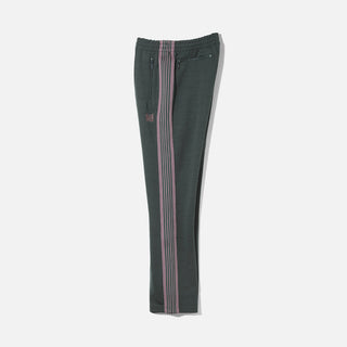 NARROW TRACK PANT POLY SMOOTH - GREEN