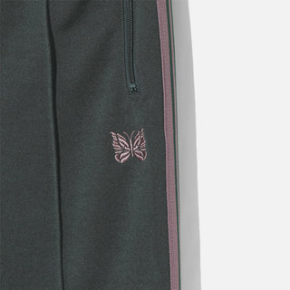 NARROW TRACK PANT POLY SMOOTH - GREEN