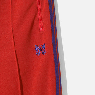 NARROW TRACK PANT POLY SMOOTH - RED