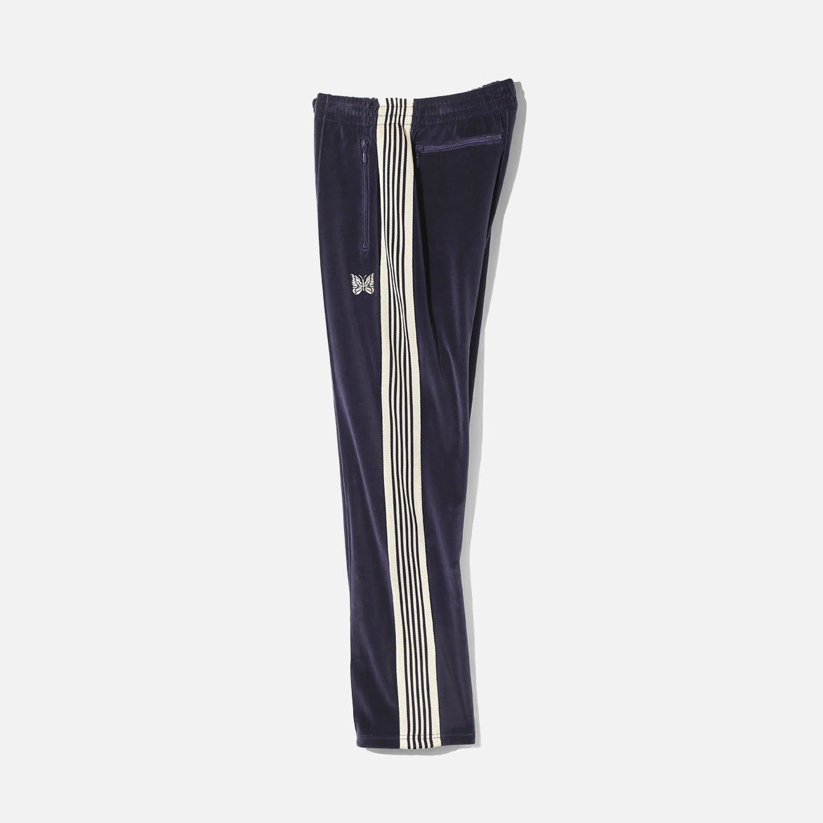 NARROW TRACK PANT - C/PE VELOUR - NAVY – lapstoneandhammer.com