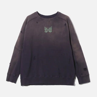 DECONSTRUCTED SWEAT SHIRT FRENCH TERRY - PURPLE