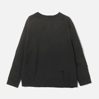 DECONSTRUCTED SWEAT SHIRT FRENCH TERRY - BLACK