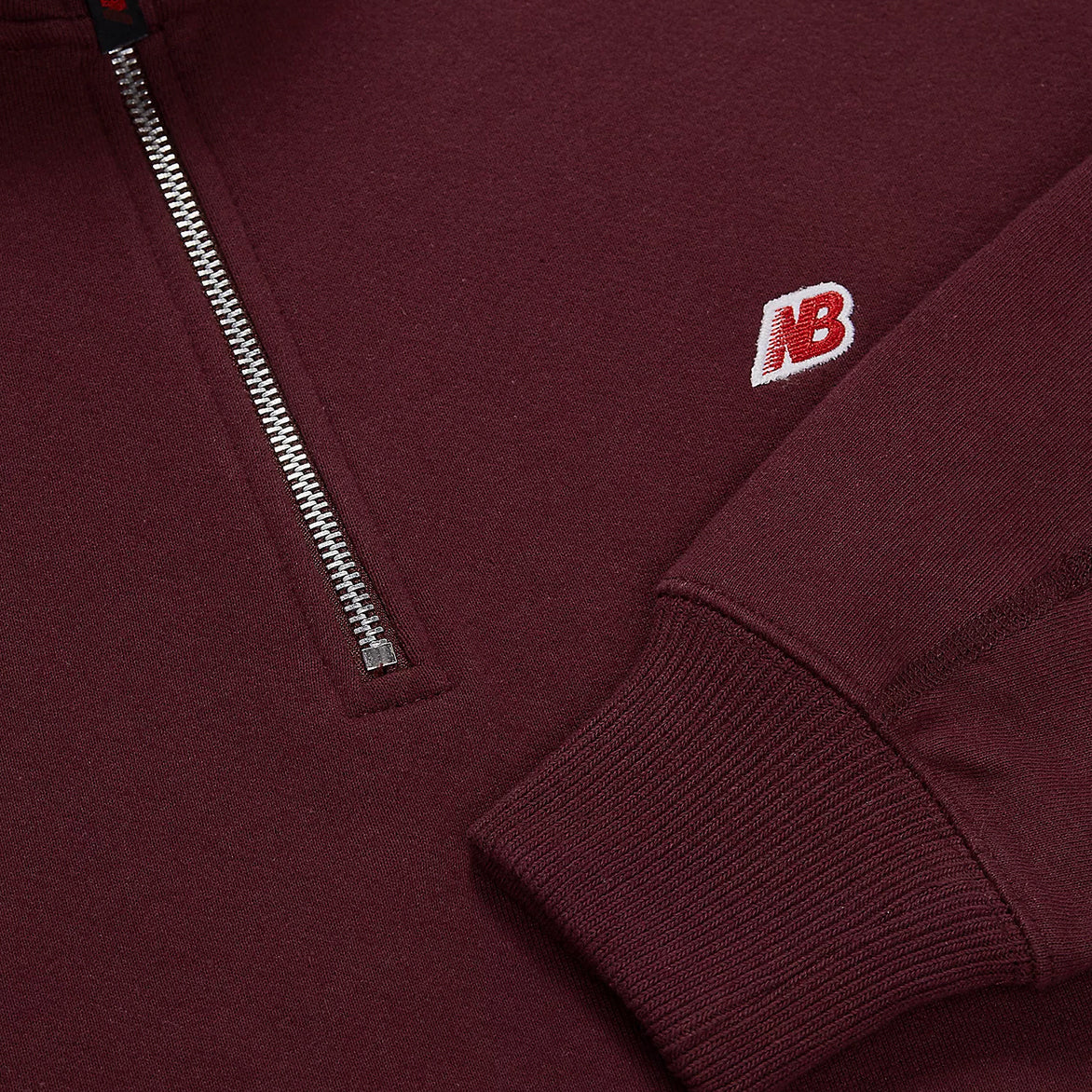 MADE IN USA QUARTER ZIP PULLOVER - BURGUNDY