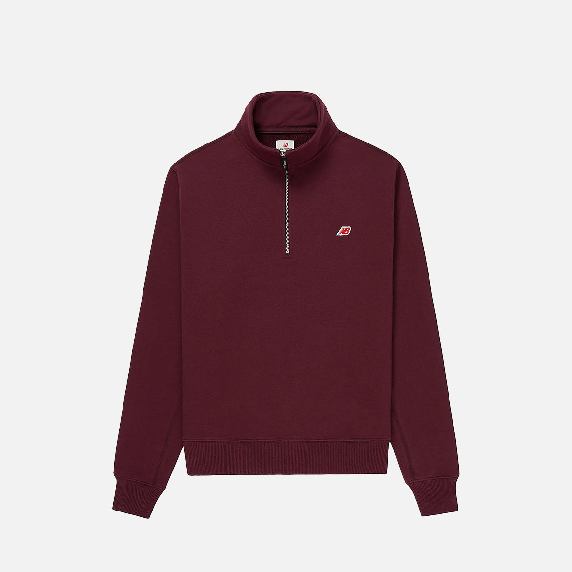 MADE IN USA QUARTER ZIP PULLOVER - BURGUNDY