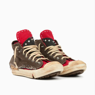 LOVED TO DEATH SNEAKERS - BROWN / RED