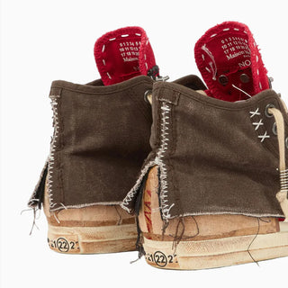 LOVED TO DEATH SNEAKERS - BROWN / RED