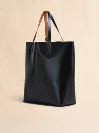 OPEN SHOPPER BAG - BLACK