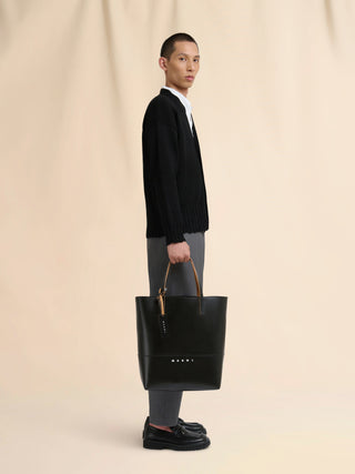 OPEN SHOPPER BAG - BLACK
