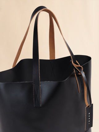 OPEN SHOPPER BAG - BLACK