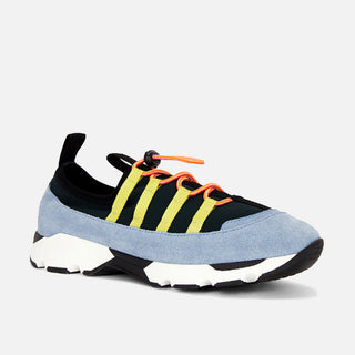 RUNNING SNEAKERS - GREEN / LIGHT BLUE