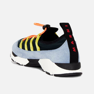 RUNNING SNEAKERS - GREEN / LIGHT BLUE