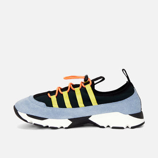 RUNNING SNEAKERS - GREEN / LIGHT BLUE