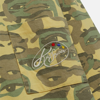 FACE CAMO L/S TEE - GREEN
