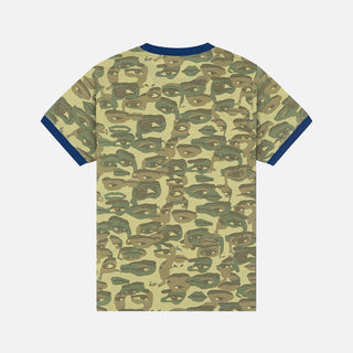 FACE CAMO S/S TEE - HEAVY WASH
