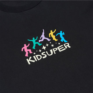 JUMPING THE STARS TEE - BLACK