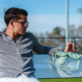 THE MATCH DAY BAG - CLEAR / COOL GREEN