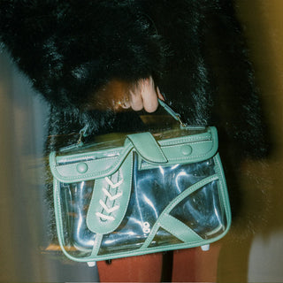 THE MATCH DAY BAG - CLEAR / COOL GREEN