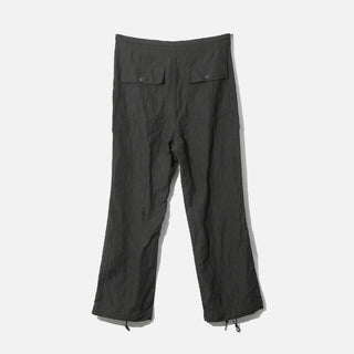 REVERSED SATEEN STRING FATIGUE PANT - BLACK