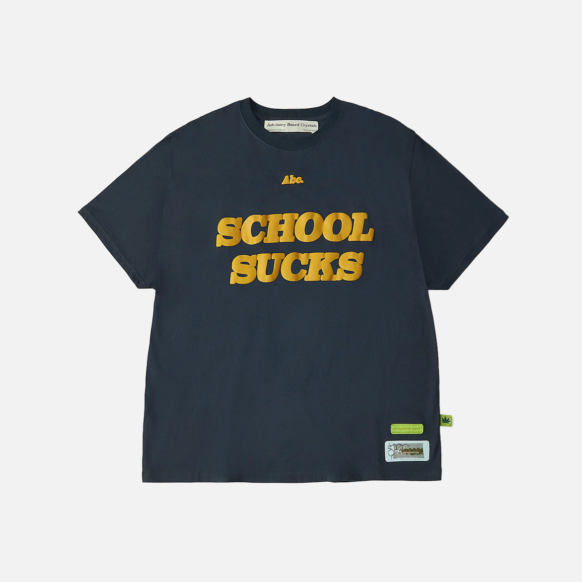 ABC. SCHOOL SUCKS T-SHIRT - NAVY