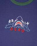SHARK ATTACK RINGER T-SHIRT