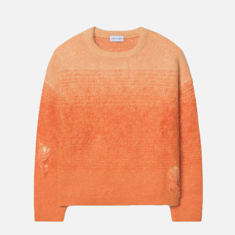 GRADIENT MOHAIR CREW - SUNKIST