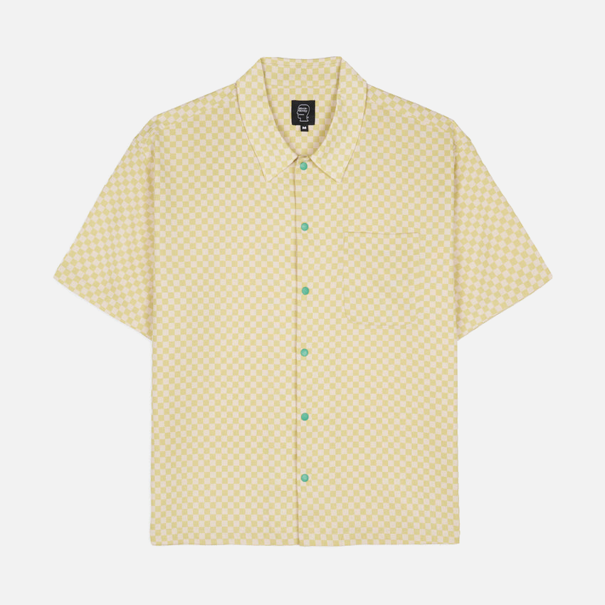 MICRO CHECK SHORT SLEEVE SNAP SHIRT