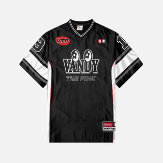 EYE LOGO FOOTBALL JERSEY - BLACK
