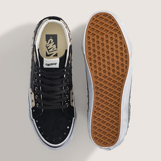 LX SK8-HI 38 "FLORAL RIVETS" - BLACK / MULTI