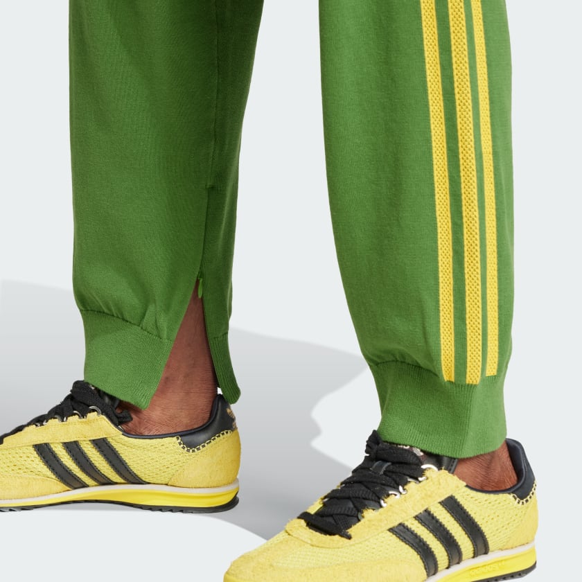 WALES BONNER X ADIDAS KNIT TRACK PANTS - CREW GREEN