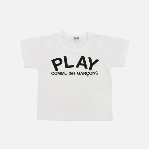 KIDS LOGO TEE - WHITE / BLACK