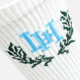LH LAUREL SOCKS - WHITE / BLUE
